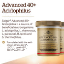 Solgar Advanced 40+ Acidophilus 120 Vegetable Capsules - DailyVita