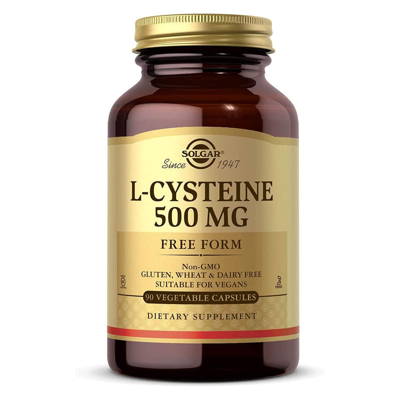 CLEARANCE! Solgar L-Cysteine 500 mg 90 Vegetable Capsules, BEST BY 06/2024 - DailyVita