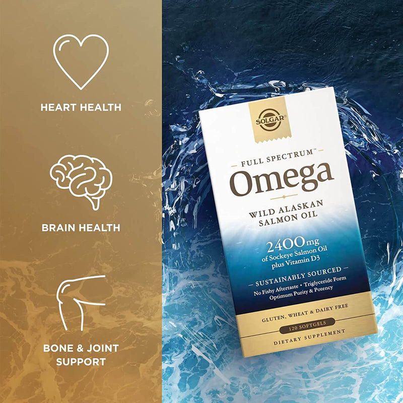 Solgar Wild Alaskan Full Spectrum Omega 120 Softgels - DailyVita