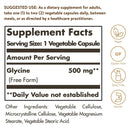 Solgar Glycine 500 mg 100 Vegetable Capsules - DailyVita