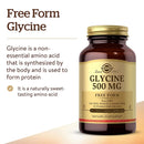 Solgar Glycine 500 mg 100 Vegetable Capsules - DailyVita