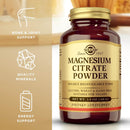 Solgar Magnesium Citrate Powder - 60 Servings - 3.8 oz (108 gm)