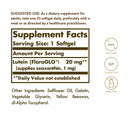 Solgar Lutein 20 mg 60 Softgels - DailyVita