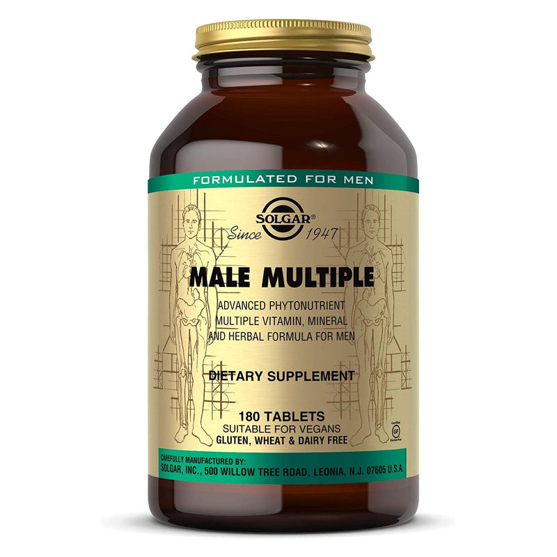 Solgar Male Multiple 180 Tablets - DailyVita