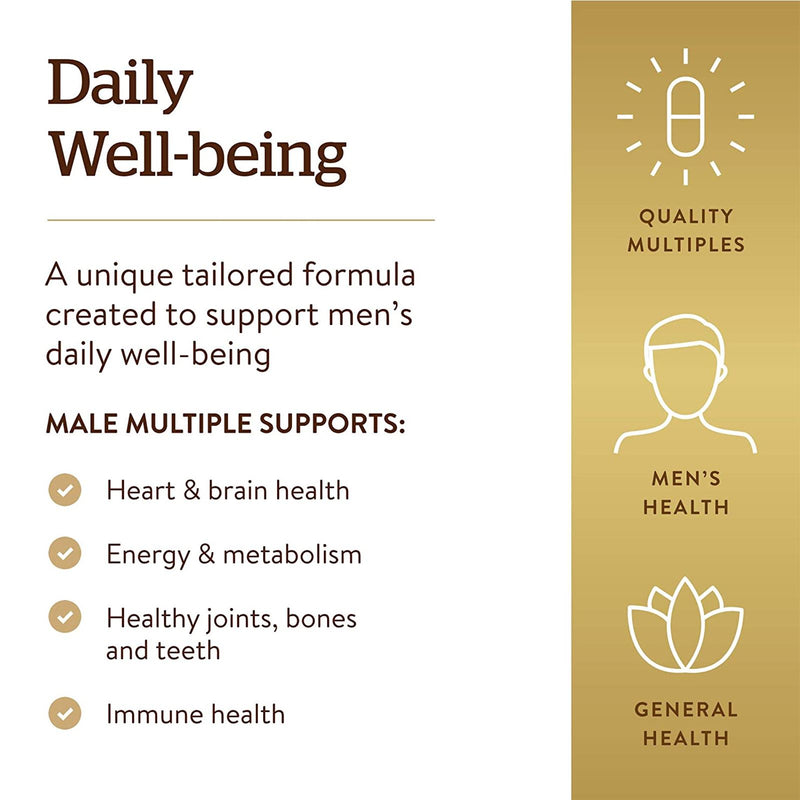 Solgar Male Multiple 180 Tablets - DailyVita