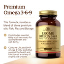 Solgar 1300 mg Omega 3-6-9 60 Softgels - DailyVita