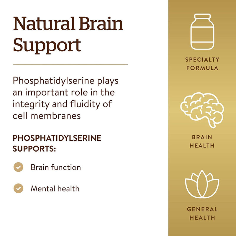 CLEARANCE! Solgar Phosphatidylserine 200 mg 60 Softgels, BEST BY 04/2025