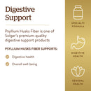 Solgar Psyllium Husks Fiber 500 mg 200 Vegetable Capsules - DailyVita