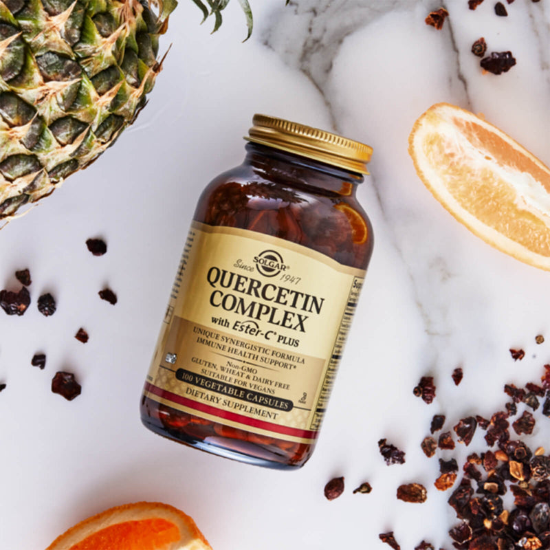 CLEARANCE! Solgar Quercetin Complex with Ester-C Plus 50 Vegetable Capsules, BEST BY 12/2025 - DailyVita