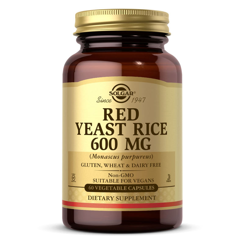 CLEARANCE! Solgar Red Yeast Rice 60 Vegetable Capsules, BEST BY 05/2024 - DailyVita