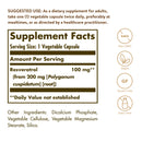 Solgar Resveratrol 100 mg 60 Vegetable Capsules - DailyVita
