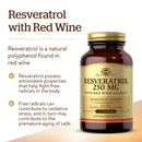 Solgar Resveratrol 250 mg with Red Wine Extract 60 Softgels - DailyVita