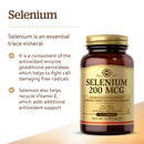 Solgar Selenium 200 mcg 100 Tablets - DailyVita