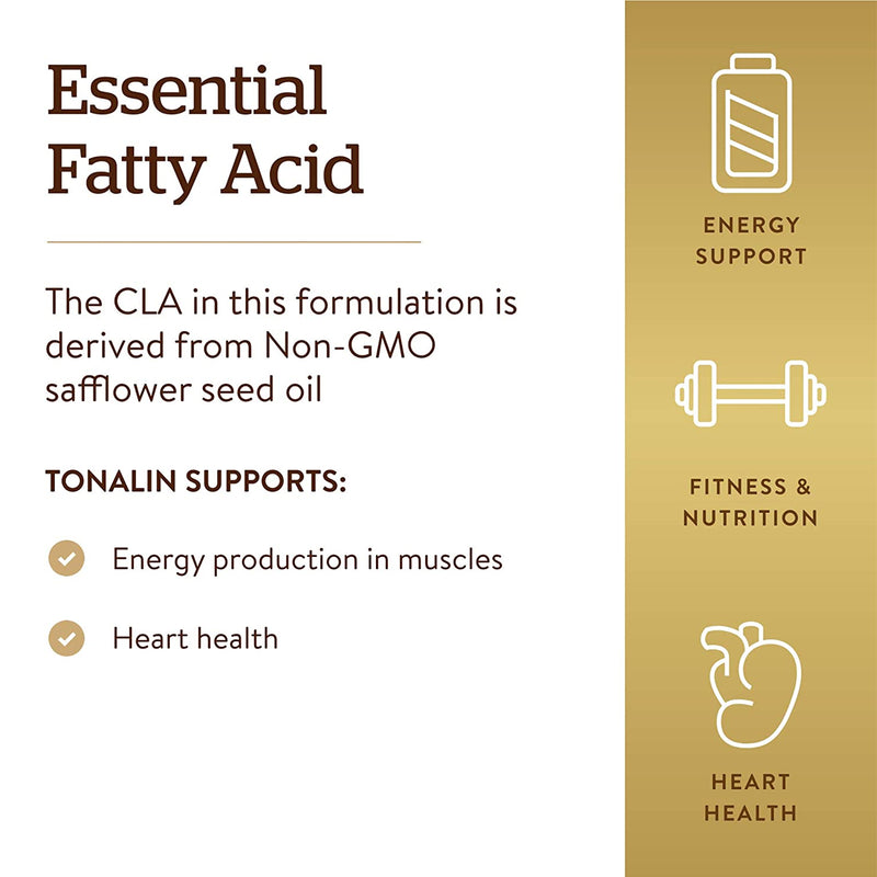 Solgar Tonalin CLA 1300 mg 60 Softgels - DailyVita
