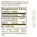 Solgar Vitamin B12 500 mcg 100 Tablets - DailyVita