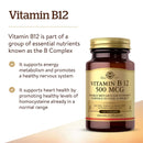Solgar Vitamin B12 500 mcg 100 Tablets - DailyVita