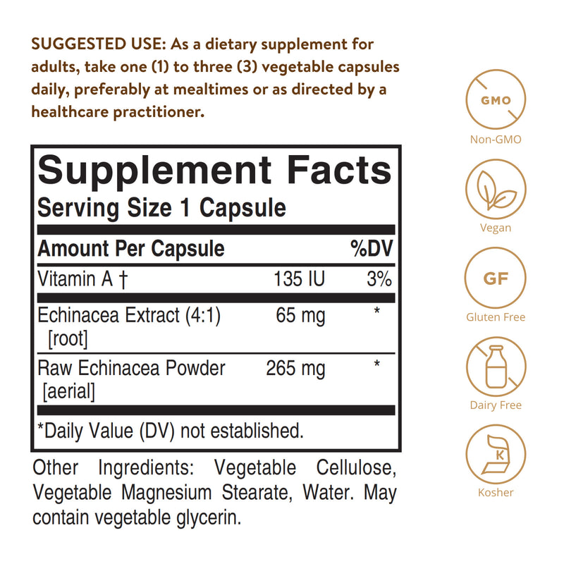 Solgar FP Echinacea 100 Vegetable Capsules - DailyVita