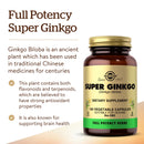 CLEARANCE! Solgar FP Super Ginkgo 120 Vegetable Capsules, BEST BY 08/2025 - DailyVita