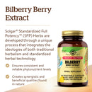 Solgar SFP Bilberry Berry Extract 60 Vegetable Capsules - DailyVita