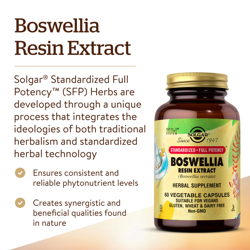 Solgar SFP Boswellia Resin Extract 60 Vegetable Capsules - DailyVita