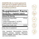 Solgar SFP Ginkgo Biloba Leaf Extract 180 Vegetable Capsules - DailyVita