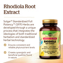 Solgar SFP Rhodiola Root Extract 60 Vegetable Capsules - DailyVita