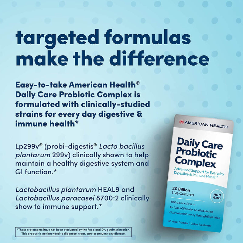 Solgar Daily Care Probiotic Complex - 60 Vegan Capsules - DailyVita