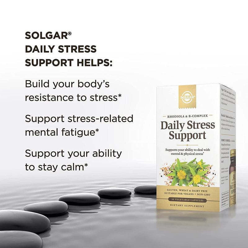 Solgar Daily Stress Support 30 Vegetable Capsules - DailyVita