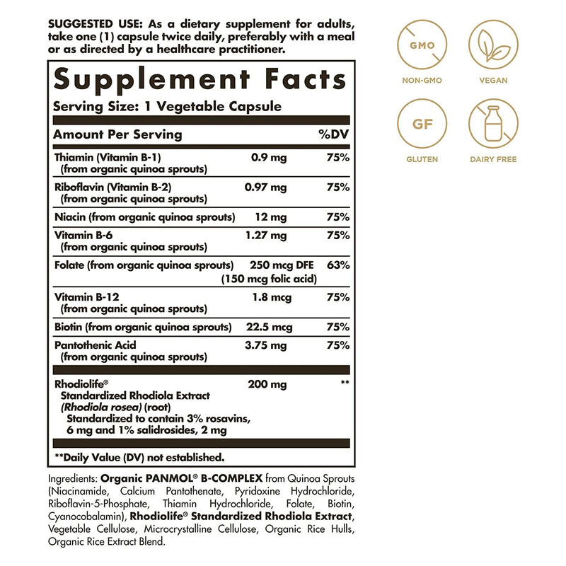 Solgar Daily Stress Support 60 Vegetable Capsules - DailyVita