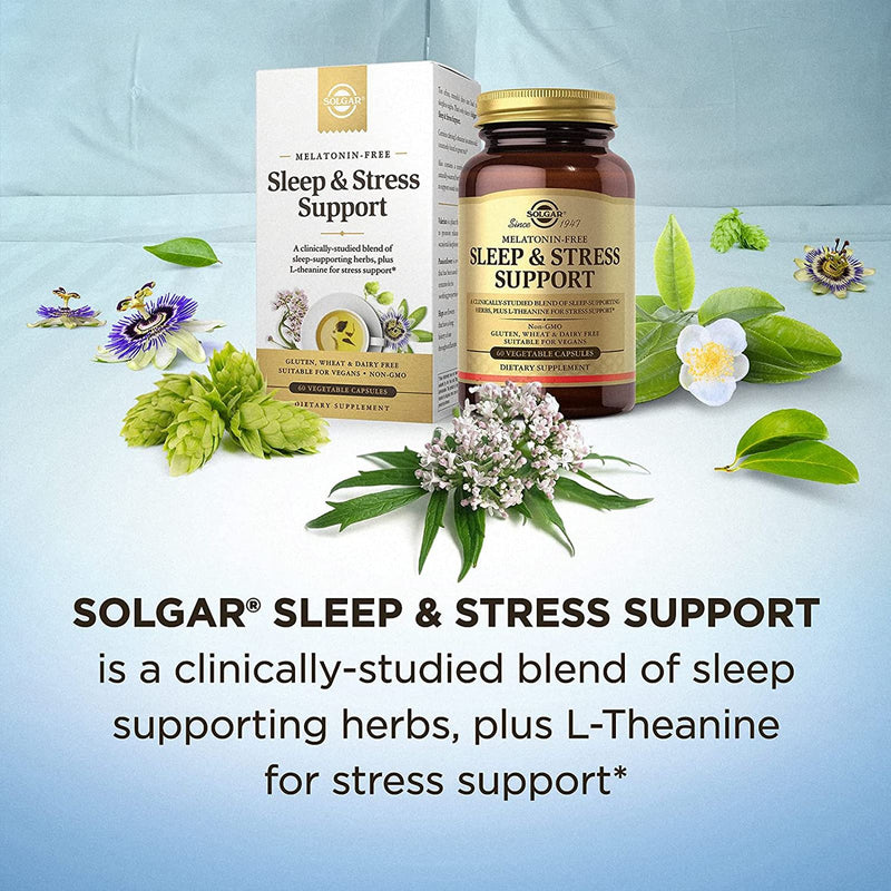 Solgar Sleep & Stress Support 30 Vegetable Capsules - DailyVita