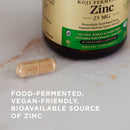 Solgar Earth Source Koji Fermented Zinc 25 mg 30 Vegetable Capsules - DailyVita