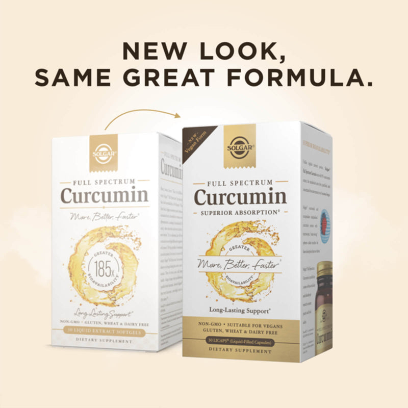 CLEARANCE! Solgar Full Spectrum Curcumin Liquid Extract 60 Softgels, BEST BY 11/2025 - DailyVita