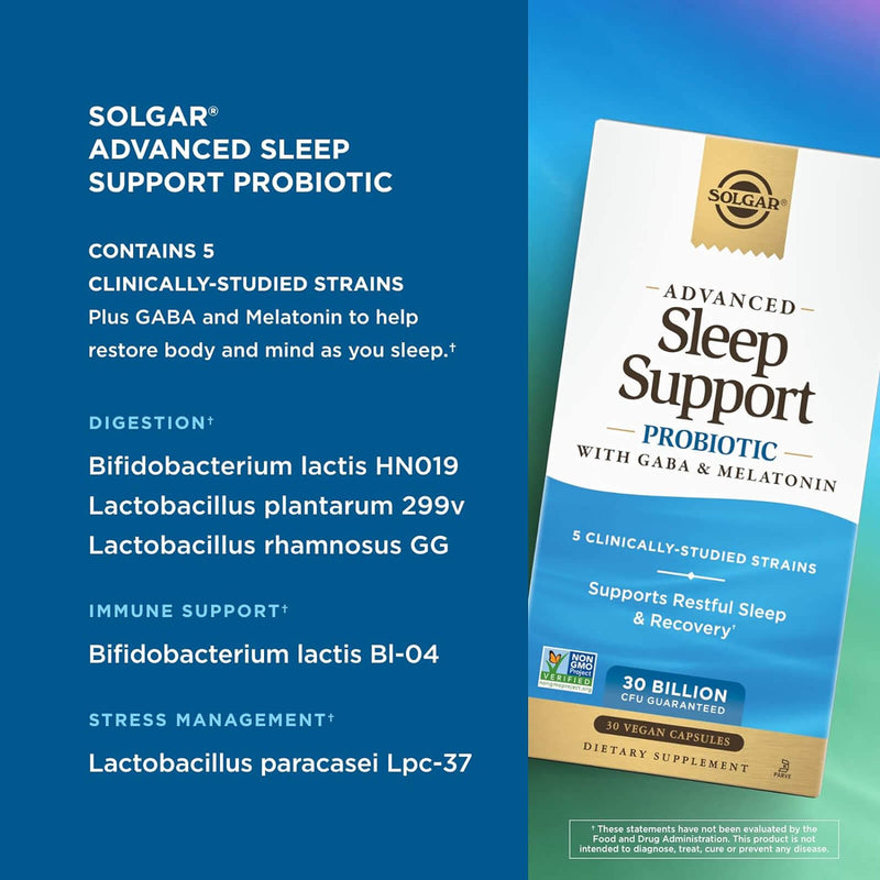 Solgar Advanced Sleep สนับสนุนโปรไบโอติก