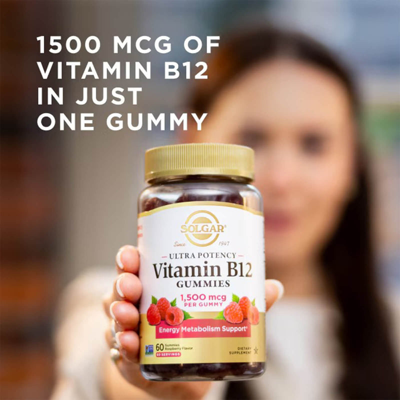 Solgar Ultra Potency B12 GUMMIES 60 Gummies