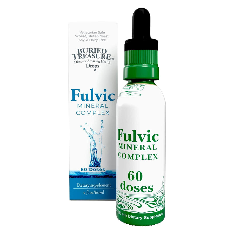 CLEARANCE! Buried Treasure Fulvic Minerals Drops - 60 servings, BEST BY 12/2024