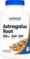 Nutricost Astragalus Root 550 mg 240 Veg Capsules - DailyVita