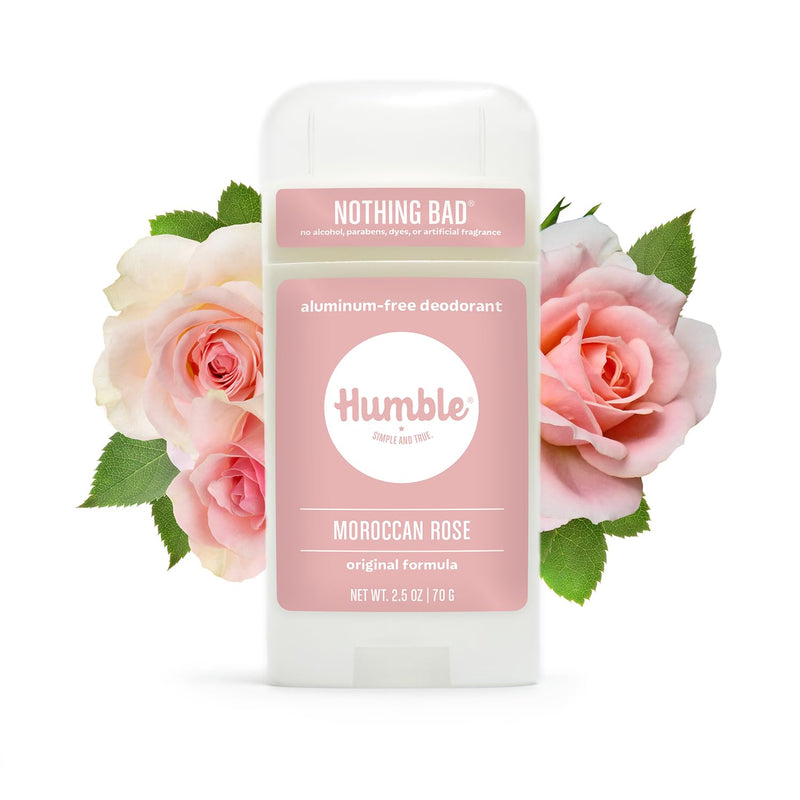 Humble Brands Original Formula Solid Deodorant - Moroccan Rose - Aluminum-Free 2.5 oz - DailyVita