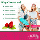 Buried Treasure Colloidal Minerals Complex Plant Derived Essential Minerals, Natural Energy & Immunity Support, 32 servings - Natural Raspberry - DailyVita