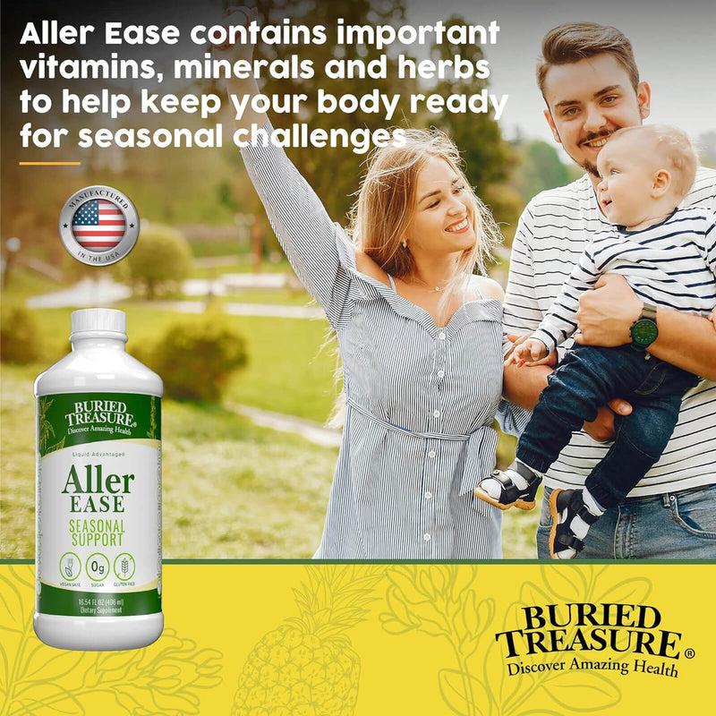 CLEARANCE! Buried Treasure Aller ease Liquid Nutrients 16 fl oz (473 ml), BEST BY 09/2024