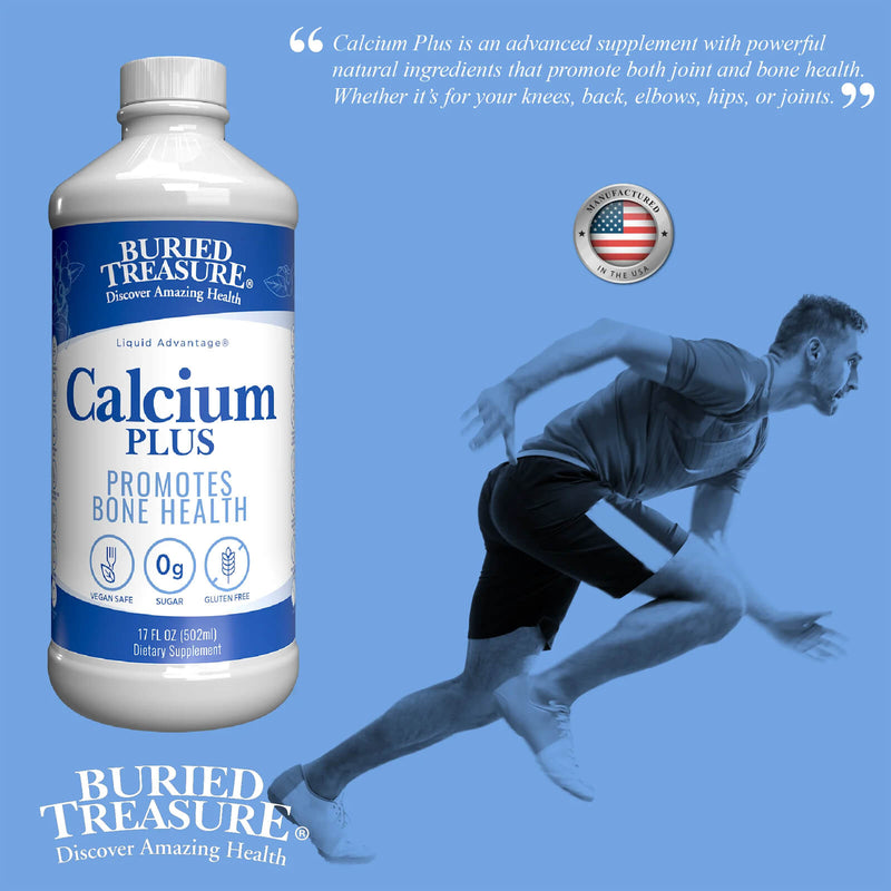 Buried Treasure Calcium Plus Blueberry Liquid Nutrients 16 fl oz (473 ml) - DailyVita
