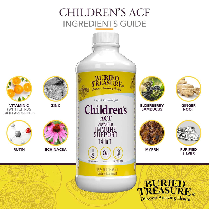 Buried Treasure Children's ACF Liquid Nutrients 16 fl oz (473 ml) - DailyVita