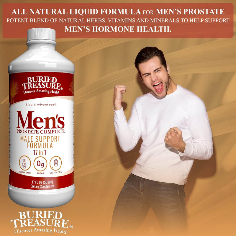 Buried Treasure Men's Prostate Complete Liquid Nutrients 16 fl oz (473 ml) - DailyVita