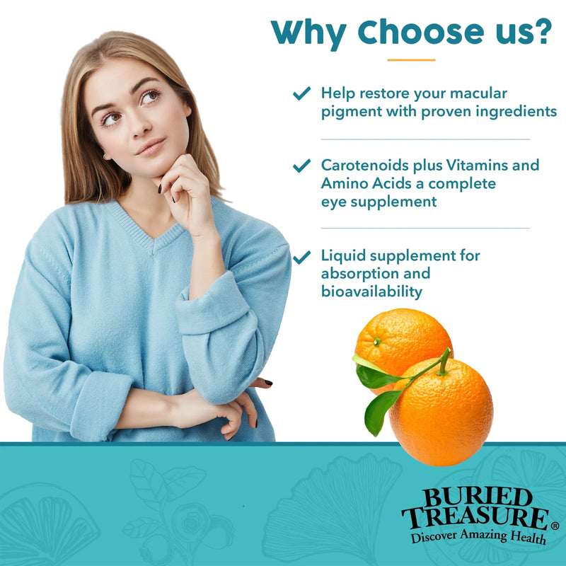 CLEARANCE! Buried Treasure Lumi Shield Plus Eye Health Vitamin Formula 16.54 oz - 16 servings, BEST BY 12/2025 - DailyVita