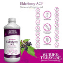 Buried Treasure Elderberry ACF with 4,000 mg Elderberry Sambucus Whole Fruit Concentrate Plus 16 oz - 32 servings - DailyVita