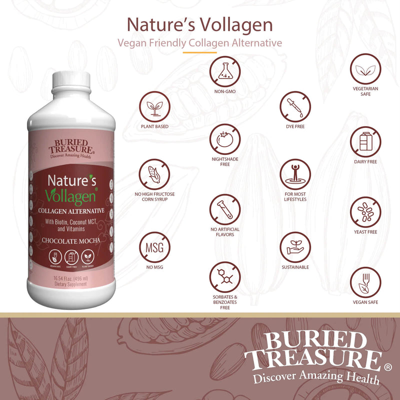 Buried Treasure Nature’s Vollagen®, Vegan Friendly Collagen Alternative 16 oz - DailyVita
