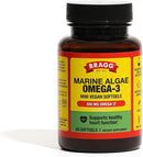Bragg® Marine Algae Omega-3 DHA EPA Vegan Softgels 60 Softgels - DailyVita