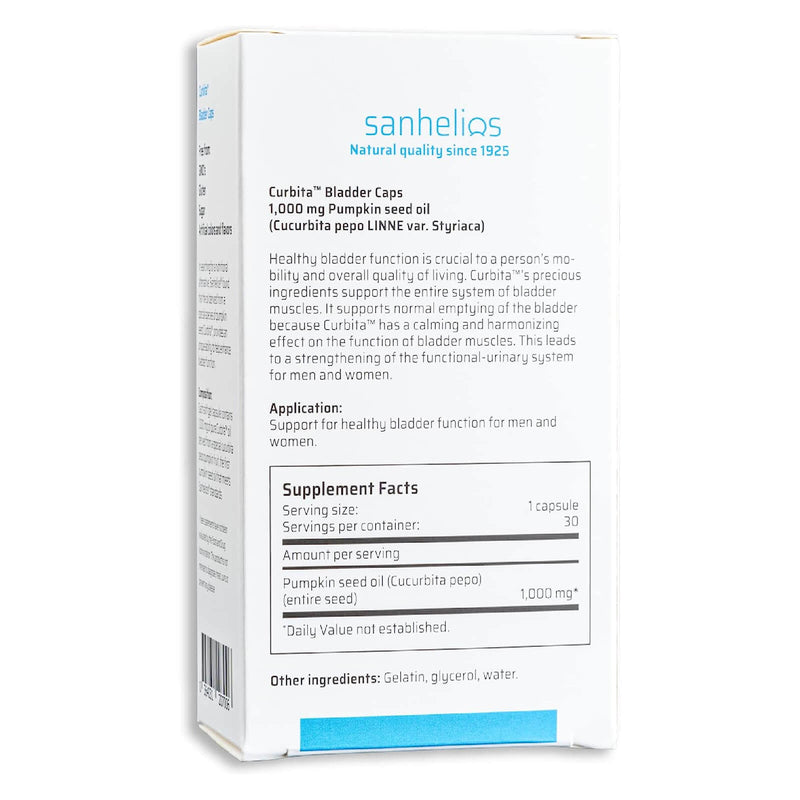 Sanhelios Curbita 30 Bladder Caps - DailyVita
