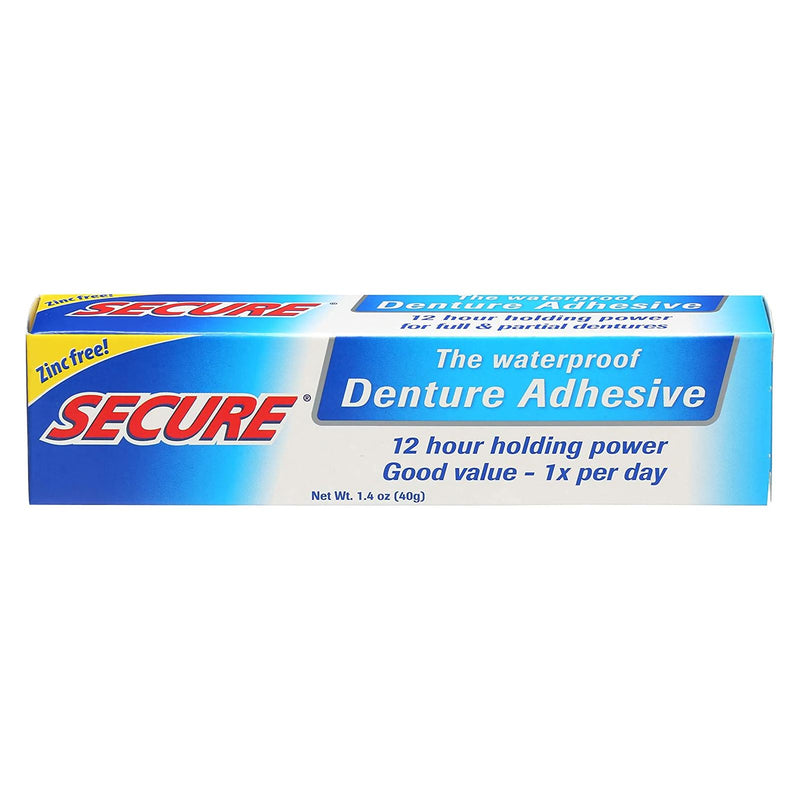 CLEARANCE! Secure Denture Adhesive 1.4 oz, Box Damaged - DailyVita