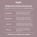 Humble Brands Original Formula Solid Deodorant - Patchouli and Copal - Aluminum-Free 2.5 oz (Copy) - DailyVita