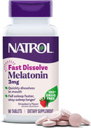 Natrol® Melatonin Fast Dissolve Strawberry 3 mg 90 Tablets - DailyVita